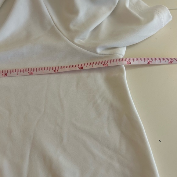 New Dennis Basso Italia Knit Tunic with Elbow Sleeves Off White size Small - Picture 4 of 7